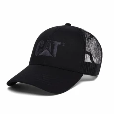 Men's Raised Logo Hats with Embroidered Front and Contrast Mesh Back with Plastic Snapback Closure Baseball Cap, Black, One Size Men's Raised Logo Hats with Embroidered Front and Contrast Mesh Back with Plastic Snapback Closure Baseball Cap, Black, One Size