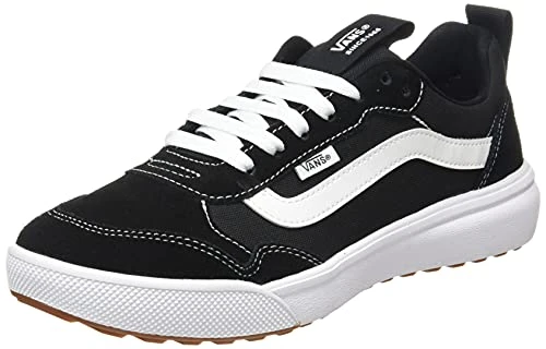 Men's Range Exp Sneaker, Suede Canvas Black White, 11 UK