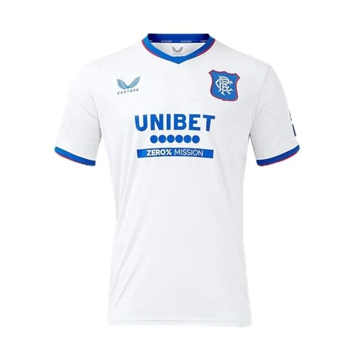 Mens Rangers Away Shirt 2024 2025 Adults Grey/Blue M