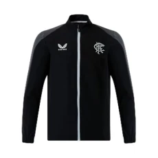 Mens Rangers FC Travel Jacket Outerwear Top Black/Grey S Mens Rangers FC Travel Jacket Outerwear Top Black/Grey S
