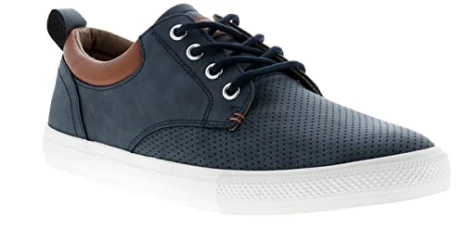 Men's Ray 4 Eyelet Lace-Up Trainers A8465 (Navy, Numeric_7) Men's Ray 4 Eyelet Lace-Up Trainers A8465 (Navy, Numeric_7)