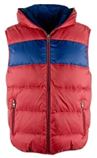 Men's Real Down Lighweight Puffer Vest - Red - Medium Men's Real Down Lighweight Puffer Vest - Red - Medium