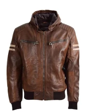 Mens Real Leather Bomber Zip up Detachable Hoodie Jacket Dallas Cognac (UK, Alpha, 3XL, Regular, Regular) Mens Real Leather Bomber Zip up Detachable Hoodie Jacket Dallas Cognac (UK, Alpha, 3XL, Regular, Regular)