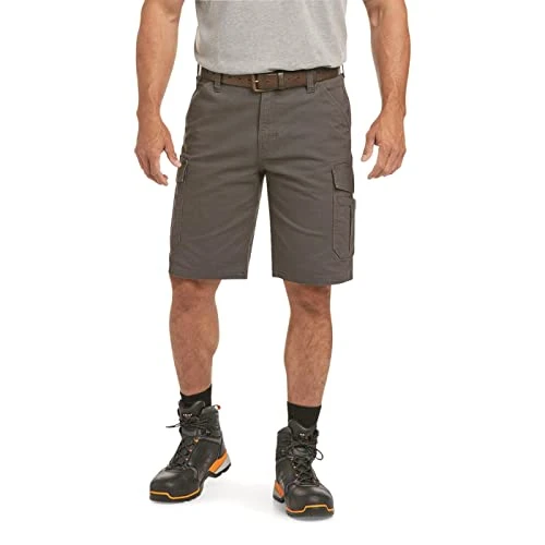 Men's Rebar Durastretch Made Tough Cargo Short, Rebar Grey, 50 Regular