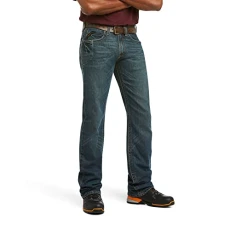 Men's Rebar M4 Slim Fit Durastretch Straight Leg Jeans, Blue, 35W 36L UK