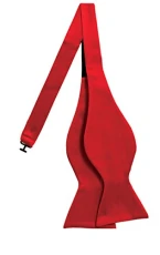 Mens Red Bow Tie Self-Tie