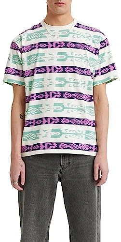 Men's Red Tab Vintage Tee T-Shirt, Hyper Ikat Wasabi, S