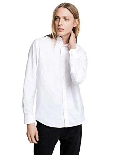 Men's REG Oxford Shirt BD, White, XXL