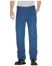 Men's Regular-Fit 5-Pocket Jean, Stone Washed Indigo Blue, 36W / 29L