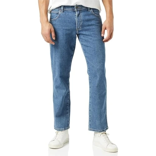 Men's Regular Fit Jeans, Blue (Stonewash), 36W / 30L