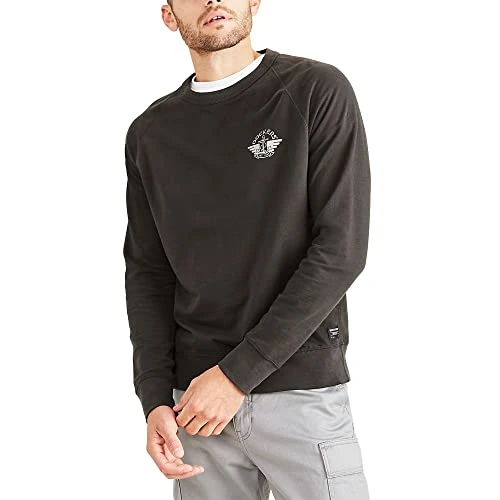 Men's Regular Fit Long Sleeve Crewneck Sweatshirt, Steelehead Grey, M