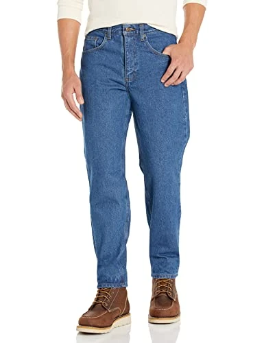 Men's Relaxed Fit Five Pocket Tapered Leg Jean B17,Darkstone,44 x 32