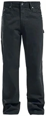 Men's Relaxed Fit Straight-Leg Duck Carpenter Jean, Black, 33W x 32L