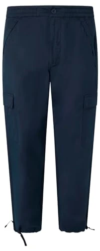 Men's Relaxed Straight Cargo Pant Trouser, Blue (Dulwich Blue), 34W