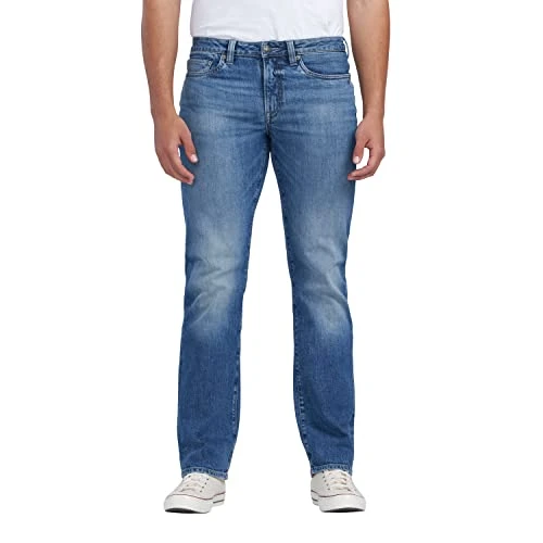 Men's Relaxed Straight Driven Jeans-Legacy, Crinkled and Sanded1, 33W x 32L