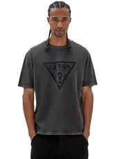 Men's Relaxed T-Shirt with Vintage Logo, Dark, M Men's Relaxed T-Shirt with Vintage Logo, Dark, M
