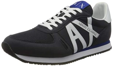 Men's Retro Running Sneakers Low-Top, Blue Navy Op White K487, 6.5 UK Men's Retro Running Sneakers Low-Top, Blue Navy Op White K487, 6.5 UK