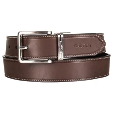 Men's Reversible Leather Belt, Black/Brown