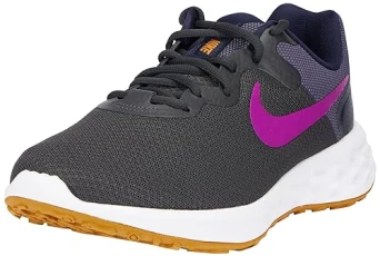 Men's Revolution 6 Sneaker, Anthracite/Vivid Purple-Blackened Blue, 9 UK Men's Revolution 6 Sneaker, Anthracite/Vivid Purple-Blackened Blue, 9 UK
