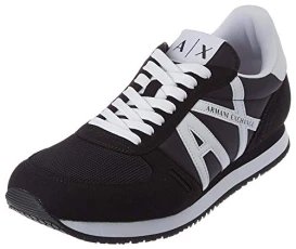 Mens Rio Side Logo Sneaker, Black White, 11 UK Mens Rio Side Logo Sneaker, Black White, 11 UK