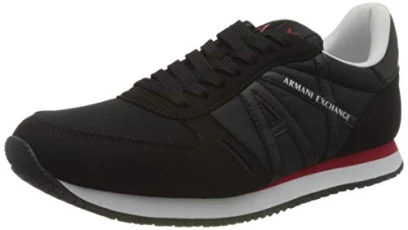 Men's Rio Side Logo Sneaker, Full Black, 5 UK Men's Rio Side Logo Sneaker, Full Black, 5 UK