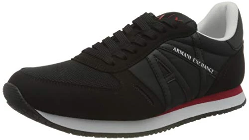 Men's Rio Side Logo Sneaker, Full Black, 5 UK