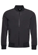 Men's Ripstop Bomber Jacket, Black, M