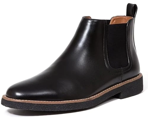 Men's Rockland Memory Foam Dress Casual Comfort Chelsea Boot, Black, 10.5 UK