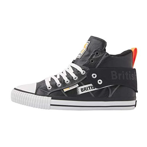 Men's Roco Tag Sneaker, Black/Neon Orange, 9 UK