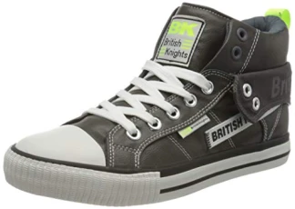 Men's Roco Tag Sneaker, Dk Gray Neon Yellow, 9.5 UK Men's Roco Tag Sneaker, Dk Gray Neon Yellow, 9.5 UK