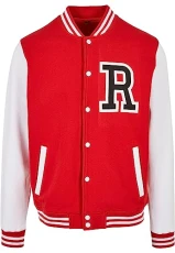 Men's Rose College Jacket red/wht S Men's Rose College Jacket red/wht S