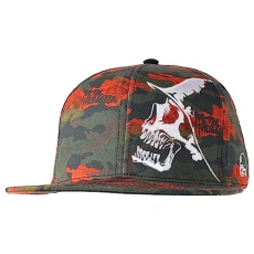 Men's Rugged 2 Flexfit Hat, Orange camo, S-M Men's Rugged 2 Flexfit Hat, Orange camo, S-M