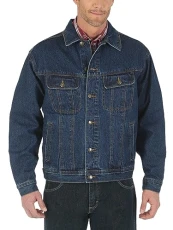 Mens Rugged Denim-jackets, Antique Indigo, 2X UK