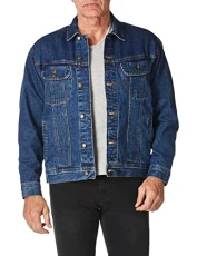 mens Rugged Wear Flannel Lined Denim Jacket - blue - XXXL mens Rugged Wear Flannel Lined Denim Jacket - blue - XXXL