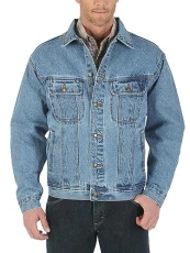 Men's Rugged Wear Unlined Denim Jacket, Vintage Indigo, US Large Tall