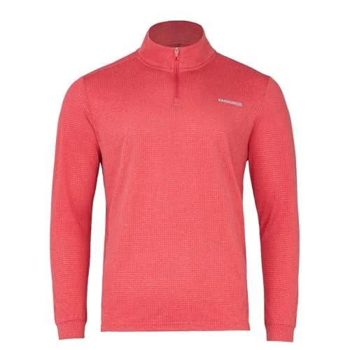 Mens Run Tch Quarter Top Rose L