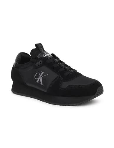 Men's Runner Sock Laceup NY-LTH YM0YM00553 Sneaker, Black (Triple Black), 11 UK