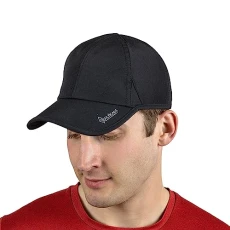 Men’s Running Hat with UV Protection | Quick Dry Sports Hats for Men | UPF 50 Hats | Summer Hats for Men - Black