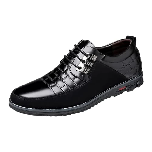 Men's Running Shoes Mens Shoes Casual Shoes Men Low-top Trainers Men's Street Cushioned Shock Trainers Men's Low-top Trainers Shoes Jogging Gym Athletic Size 7-11UK Black