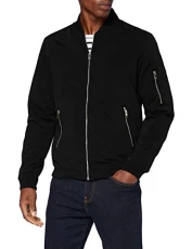 Mens Rush Bomber Jacket - Black - Medium