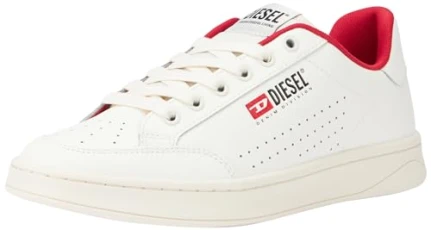 Men's S-Athene VTG Sneakers Low-Top, EGRET/Tango RED, 7.5 UK Men's S-Athene VTG Sneakers Low-Top, EGRET/Tango RED, 7.5 UK
