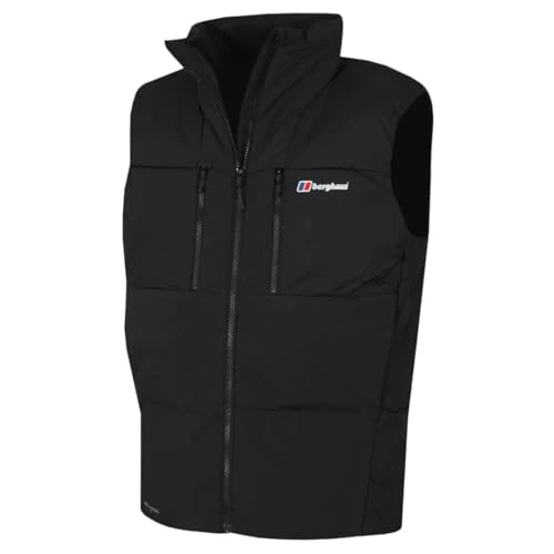 Mens Sabber Down Vest Gilet - Black/Black - L