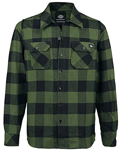 Men's Sacramento Regular Fit Long Sleeve Casual Shirt, Multicoloured (Pine Green), Small