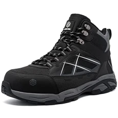 Mens Safety Trainers Steel Toe Cap Work Safety Boots Steel Toe SRC Casual Breathable Outdoor Protection Trainers Industrial and Construction Shoes(Lm202 All Black,5UK) Mens Safety Trainers Steel Toe Cap Work Safety Boots Steel Toe SRC Casual Breathable Outdoor Protection Trainers Industrial and Construction Shoes(Lm202 All Black,5UK)