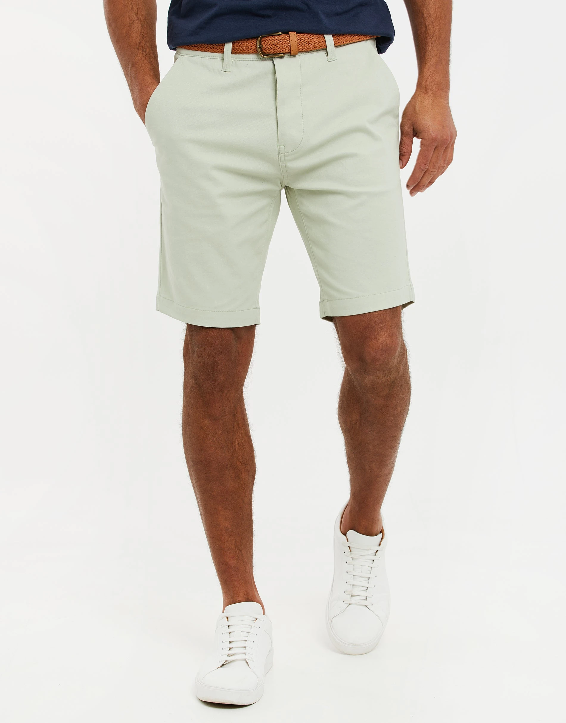 Men's Sage Belted Chino Shorts