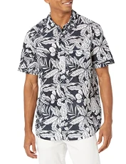 Men's Sajat Floral Shirt T, Whale, L