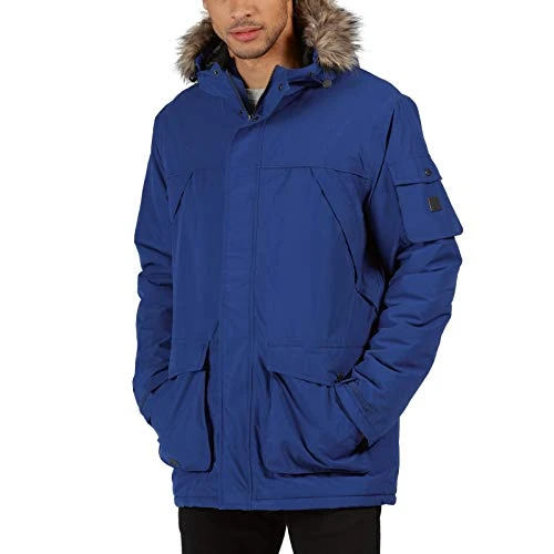 Mens Salinger II Waterproof Insulated Parka Jacket - Royal Blue - M