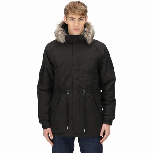 Mens Salinger III Waterproof Parka Jacket - Black - XL