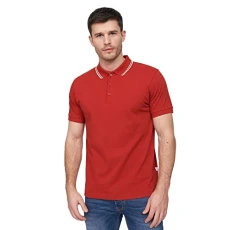 Mens 'SAMTRASE' Everyday Essential Polo Shirt (L, Red) Mens 'SAMTRASE' Everyday Essential Polo Shirt (L, Red)