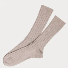 Mens Sandy Beige Cashmere Socks Mens Sandy Beige Cashmere Socks